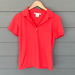 Nike Women’s Tour Performance Golf Red Short Sleeve Polo